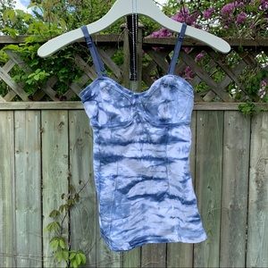 Aritzia Talula Bustier Tie Dye Tank Top